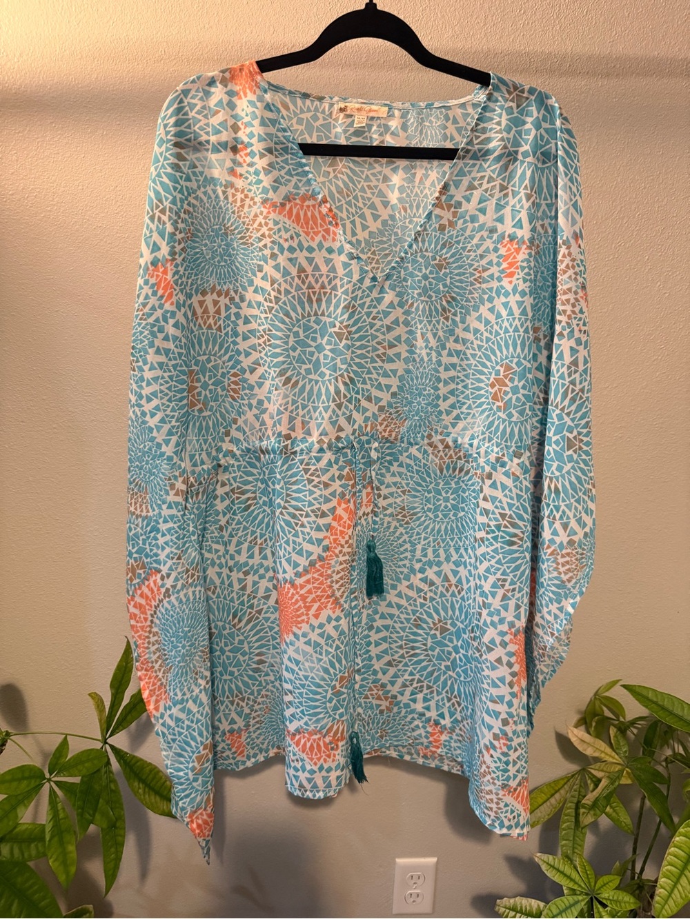 Root & Bloom Sheer Boho Tunic Cover Up 🌊✨